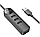 Хаб DH5б 4в1 USB на USB2.0*4, черный, 1.2 метра, фото 3