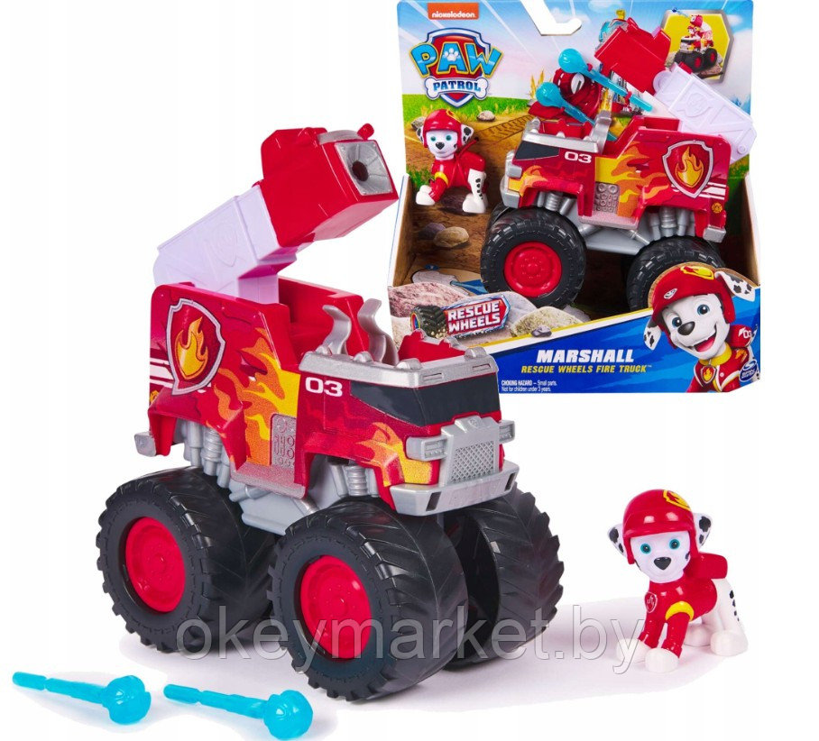 Игровой набор Spin Master Щенячий патруль Rescue Wheels Пожарная машина Маршалла 6069306