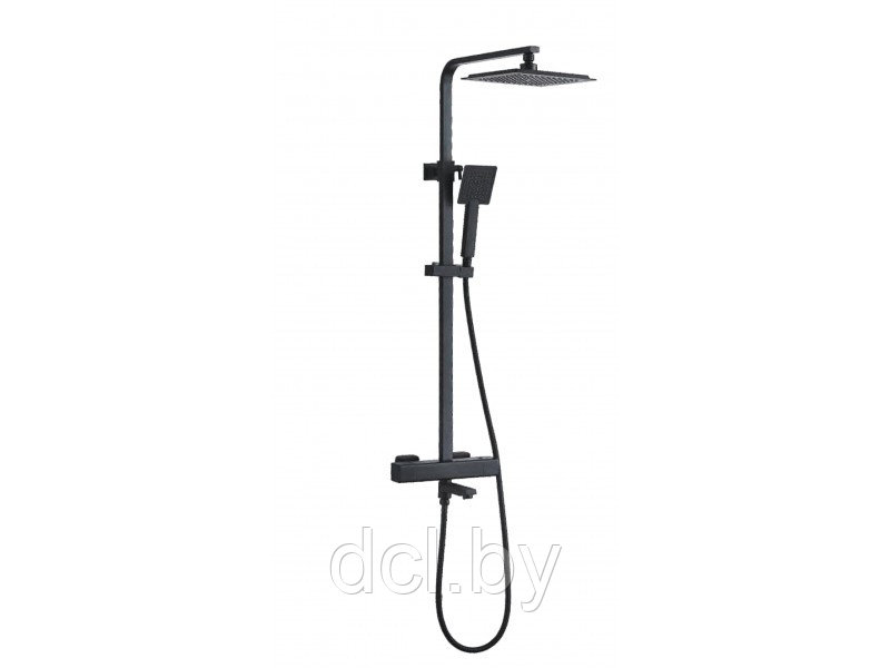 Душевая система с термостатом Ledeme L2424B (черная)
