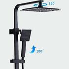 Душевая система с термостатом Ledeme L2424B (черная), фото 5