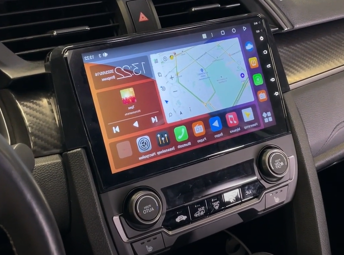 Штатная магнитола Honda Civic 10 (2015-2021) Canbox  на Android 10 (4G-SIM, 2/32, TS18, DSP)