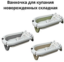 Ванночка для новорожденных складная с термометром Bubago Felice, разные цвета