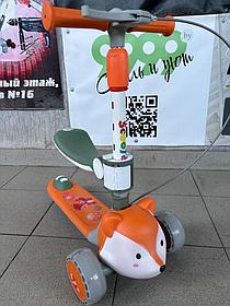 Детский самокат RiverToys HB-T-66 (оранжевый) 2 в 1 Складной