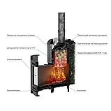 Чугунная банная печь Атмосфера L в ламелях "Верде Гватемала", фото 3