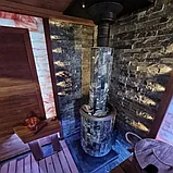 Чугунная банная печь Атмосфера XL в ламелях "Пироксенит", фото 6