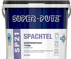 Шпатлевка готовая SUPER PUTZ SP21 шпатлевочная гладь финишная, 8 кг