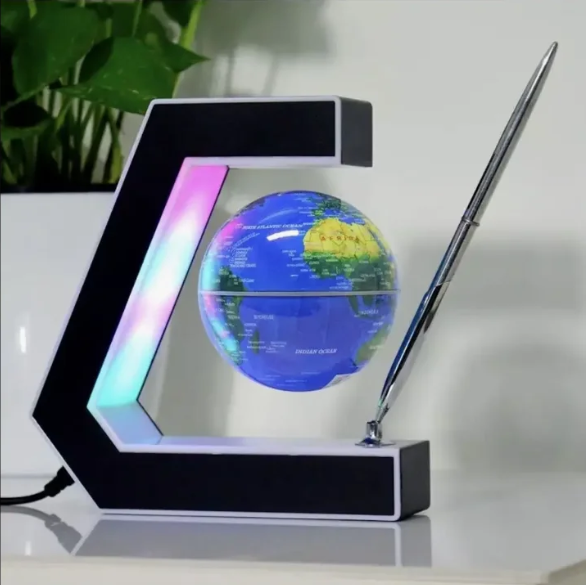 Левитирующий глобус с подсветкой Globe floating in midair