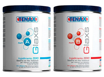 Эпоксидный клей для камня, двухкомпонентный прозрачный TENAX GLAXS A+B (1,0+0,7л)