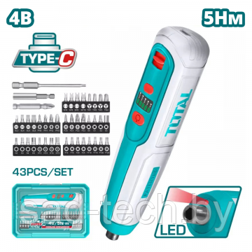 Отвертка аккумуляторная TOTAL TSDLI04062, фото 2