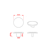 Ручка мебельная CEBI A4196 016 мм PC35 (матовое золото ), фото 2