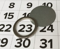 Неодимовый магнит кольцо для квартальных календарей: d23хd17х3 мм