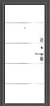 Porta R 104.П50 (IMP-6) Антик Серебро/Super White, фото 2