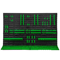 RF-PST2307 RockFORCE Настенный пластиковый стеллаж-стенд для инструментов 78х115,2см (полки для ключей и