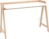 Стол Stool Group Pyramid 118x53 T-002-P (белый/светлое дерево)