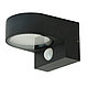 Светильник настенный уличный DH1202 GX53 230V чёрный с датчиком движения и освещенности, фото 4