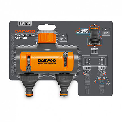 Разделитель потоков 2-х канальный G 3/4 " и 1" DAEWOO DWC 1225, фото 2