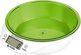 Весы кухонные Vitek VT-2400, белый/зеленый