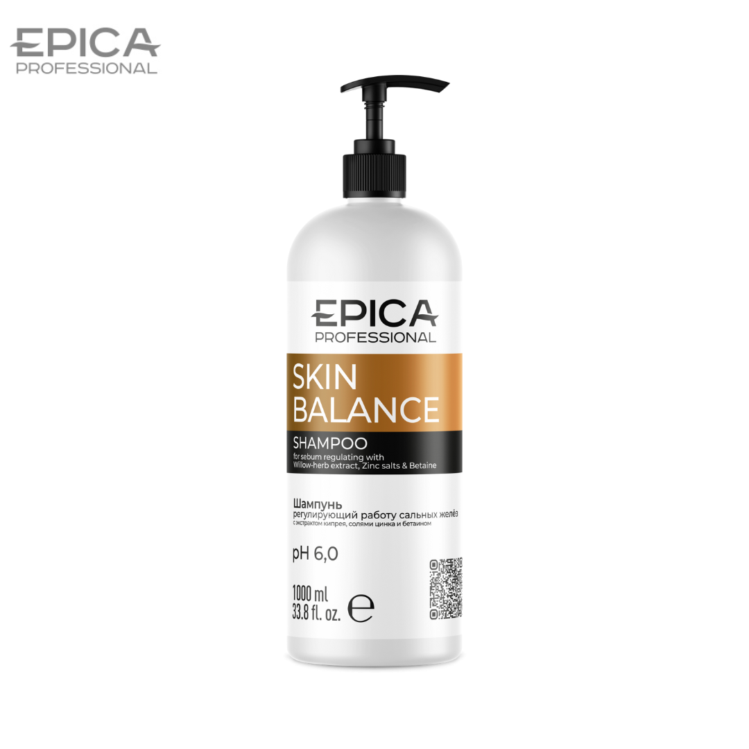Шампунь для жирной кожи головы Epica Professional SKIN BALANCE 1000мл