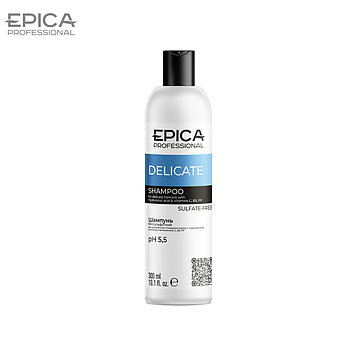 Шампунь бессульфатный для деликатного очищения волос Epica Professional DELICATE 300мл