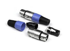 INVOTONE XLR3F100 - разъём XLR 3Р кабельный, мама, корпус металл/ пластик