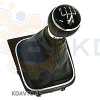 Ручка кулисы КПП Фольксваген Гольф 6 2008-14г. в комплекте с чехлом Volkswagen Golf VI (5K1,AJ5) 2008-14г.