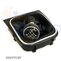 Ручка кулисы КПП Фольксваген Гольф 6 2008-14г. в комплекте с чехлом Volkswagen Golf VI (5K1,AJ5) 2008-14г.
