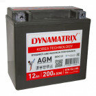 Автомобильный аккумулятор Dynamatrix AGM 200A (12 А·ч) (DEK131)