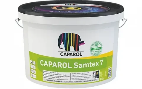 Caparol Samtex 7 (Польша), 1,25л Шелковисто-матовая латексная краска для внутренних работ