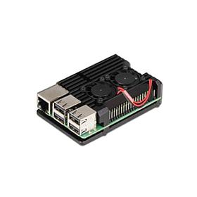 Корпус ACD RA503 Black Metal Aluminum Case with Double Fans for Raspberry Pi 4B (RASP4033)