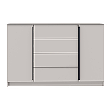 Комод 67.11 Брандо кашемир/ДВПО белый/фасады ЛДСП кашемир Олмеко, фото 2