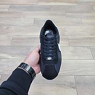Кроссовки Nike Cortez Nylon Black White, фото 3