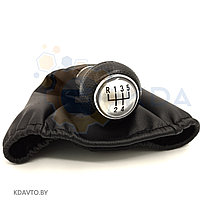 Ручка кулисы КПП Фольксваген Гольф 4 1997-06г. в комплекте с чехлом Volkswagen Golf IV (1J1,1J5) 1997-06г.