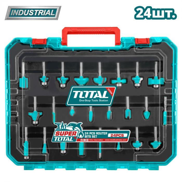 Набор фрез 6 мм TOTAL TACSR12406 (24 шт)