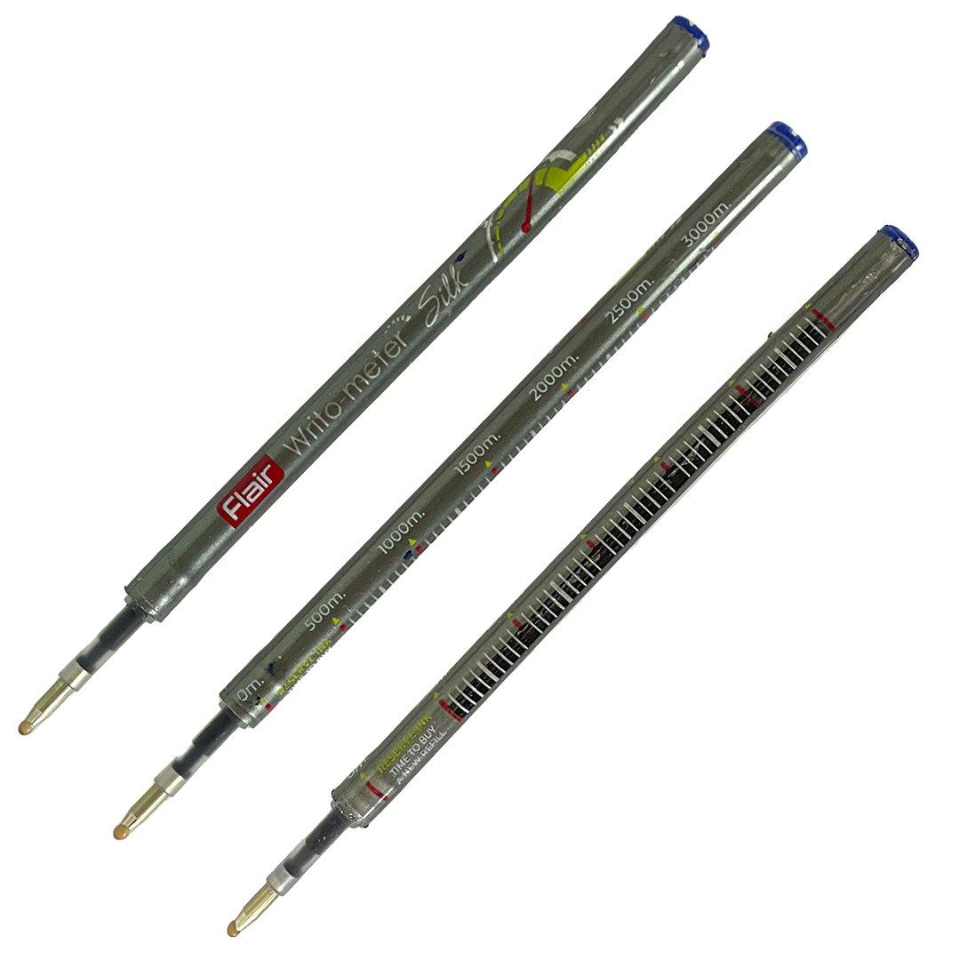 Стержень шариковый FLAIR Writo-meter SILK 118мм объемный синий (Цена с НДС)
