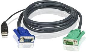 Кабель ATEN 2L-5201U CABLE HD15M/USB A(M)--SPHD15M, 1.2m
