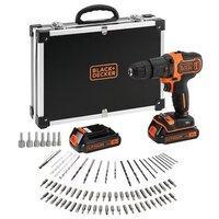 Ударная дрель-шуруповерт Black & Decker BDCHD18BAFC (с 2-мя АКБ, кейс), фото 2