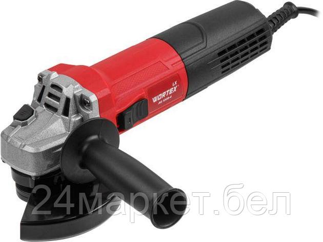 Одноручная углошлифмашина WORTEX LX AG 1209-4 в кор. 950 Вт, 125 мм, 3 000-11 000 об/мин. (рег.об., шариковый, фото 2