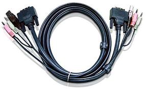Кабель ATEN CABLE DVI-D/USBA/SP.MC-DVI-D/USB B, 1.8m (2L-7D02U)