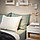 IKEA/ ДВАЛА простыня натяжная, серо-зеленый, 90x200 см, фото 2