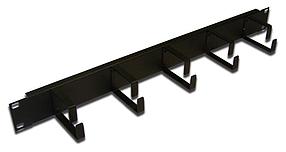 Кабельный органайзер гориз. Lanmaster (TWT-ORG2U-5V) односторонний кольца 2U шир.:19" глуб.:66мм
