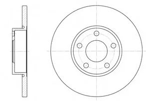 815.424211 SBS диск тормозной передний  Audi 100/A4/A6 2.0-2.5TDi 90>