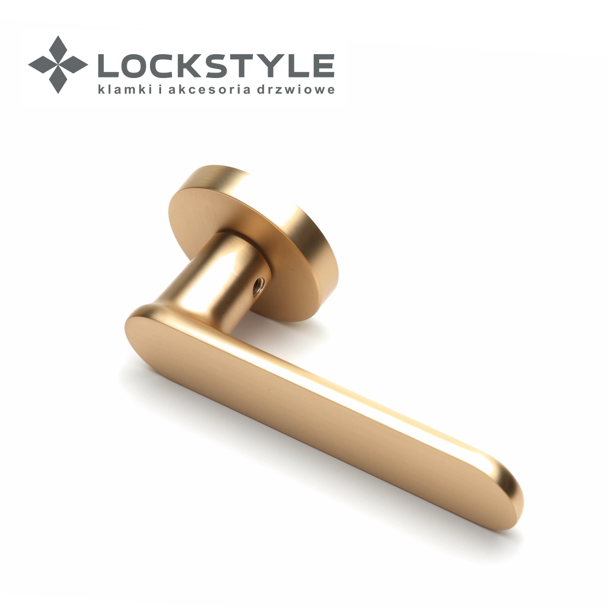 Ручки дверные LOCKSTYLE OVA ZR цвет BB (матовое золото)