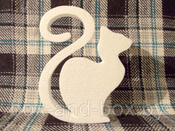 Кошка из пенопласта.Размеры/габариты: 15*20*2см (+/-5мм)