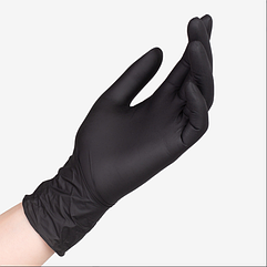 1 - й поставщик. Перчатки нитриловые чёрные, размер S, M, L, XL.,100 шт/упак.