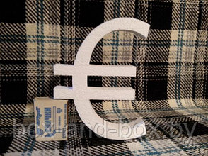 Знак Евро из пенопласта.Размеры/габариты: 11*14*2см (+/-5мм)