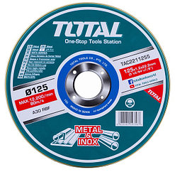Круг отрезной 125x1,2x22,2 мм по металлу TOTAL TAC2211255 (10 шт)