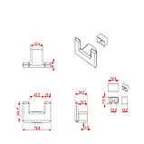 Крючок двойной A7106 020 MP08 (матовый никель) серия CARLI, фото 2