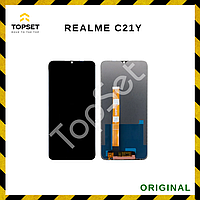 Дисплей (Экран) Realme C21Y (RMX3261/RMX3263) в сборе с тачскрином Черный - ОРИГИНАЛ