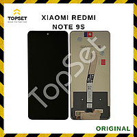 Дисплей (Экран) Xiaomi Redmi Note 9S (M2003J6A1G) в сборе с тачскрином Черный - ОРИГИНАЛ