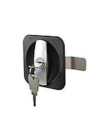 Мебельный замок типа F90 для металлических больших шкафов ЗМ 053 ригельный ручка хром ригель изогнут